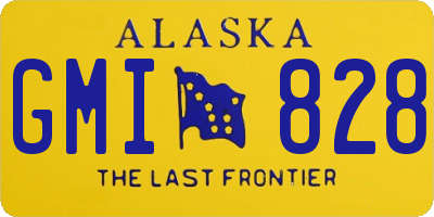 AK license plate GMI828