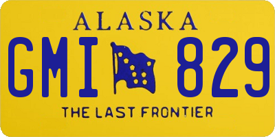 AK license plate GMI829