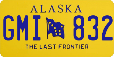 AK license plate GMI832