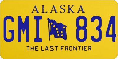 AK license plate GMI834