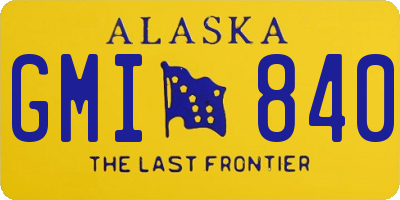 AK license plate GMI840