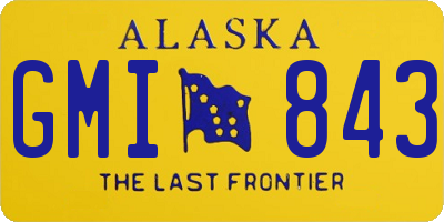 AK license plate GMI843