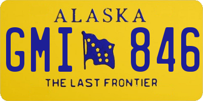 AK license plate GMI846