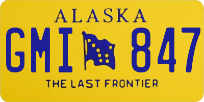 AK license plate GMI847