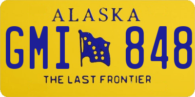 AK license plate GMI848