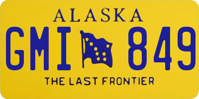 AK license plate GMI849