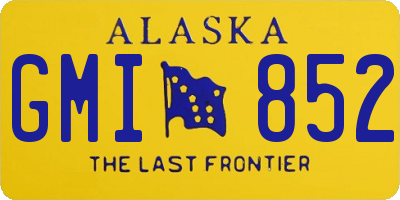 AK license plate GMI852