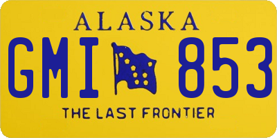 AK license plate GMI853