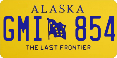 AK license plate GMI854