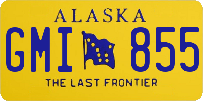 AK license plate GMI855