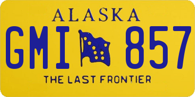 AK license plate GMI857