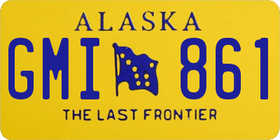 AK license plate GMI861