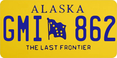 AK license plate GMI862