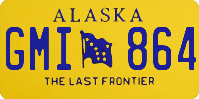 AK license plate GMI864