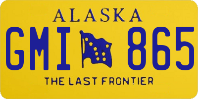 AK license plate GMI865