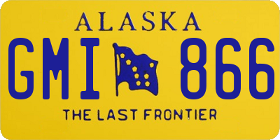 AK license plate GMI866