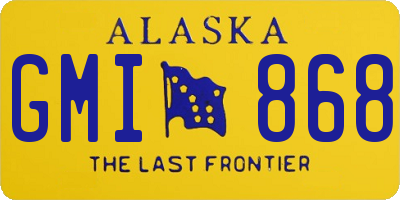 AK license plate GMI868