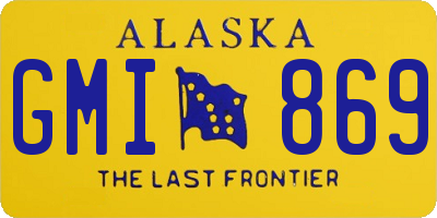 AK license plate GMI869