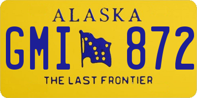 AK license plate GMI872