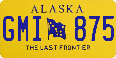 AK license plate GMI875