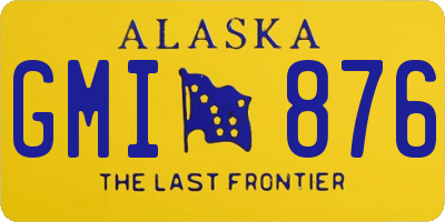 AK license plate GMI876