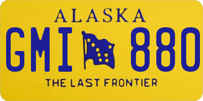 AK license plate GMI880