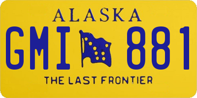 AK license plate GMI881