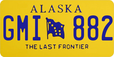 AK license plate GMI882