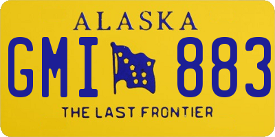 AK license plate GMI883