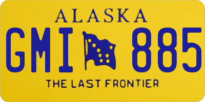 AK license plate GMI885