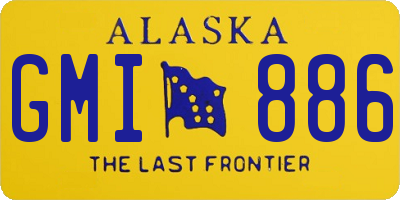 AK license plate GMI886