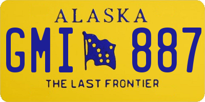 AK license plate GMI887