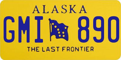 AK license plate GMI890