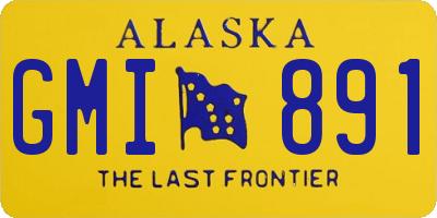 AK license plate GMI891