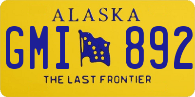 AK license plate GMI892