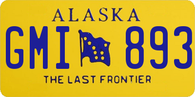 AK license plate GMI893