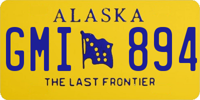 AK license plate GMI894