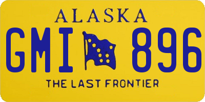 AK license plate GMI896