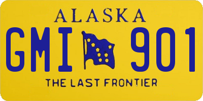 AK license plate GMI901