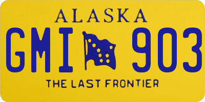 AK license plate GMI903