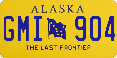 AK license plate GMI904