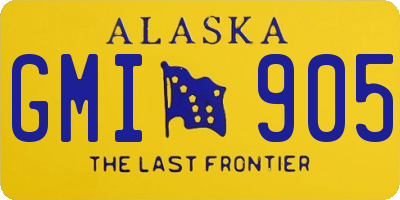 AK license plate GMI905