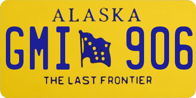 AK license plate GMI906