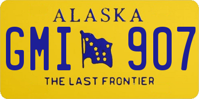 AK license plate GMI907