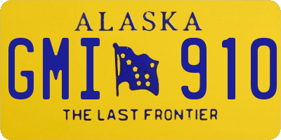 AK license plate GMI910