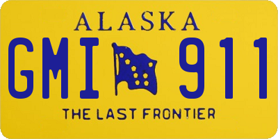 AK license plate GMI911