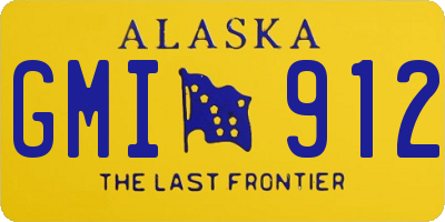 AK license plate GMI912