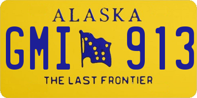 AK license plate GMI913