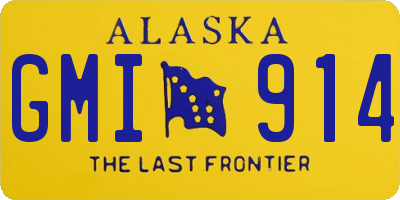 AK license plate GMI914