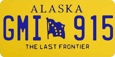 AK license plate GMI915